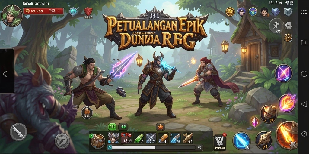 Gameplay RPG yang menarik dan penuh aksi.