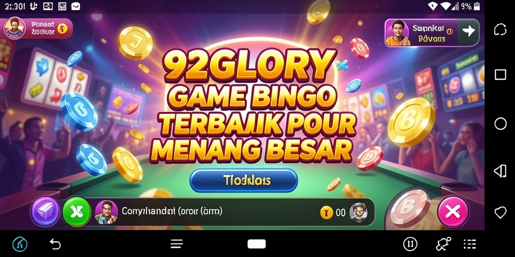 Tampilan gameplay seru dalam 92GLORY yang menampilkan Bingo.