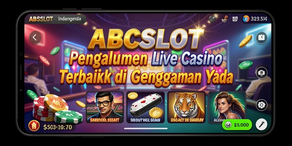 Tampilan gameplay Live Casino di ABCSLOT yang seru dan interaktif.
