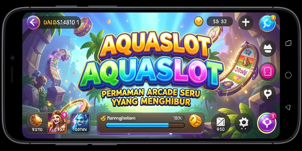 Screenshot gameplay AQUASLOT menampilkan aksi seru dan grafis menarik.