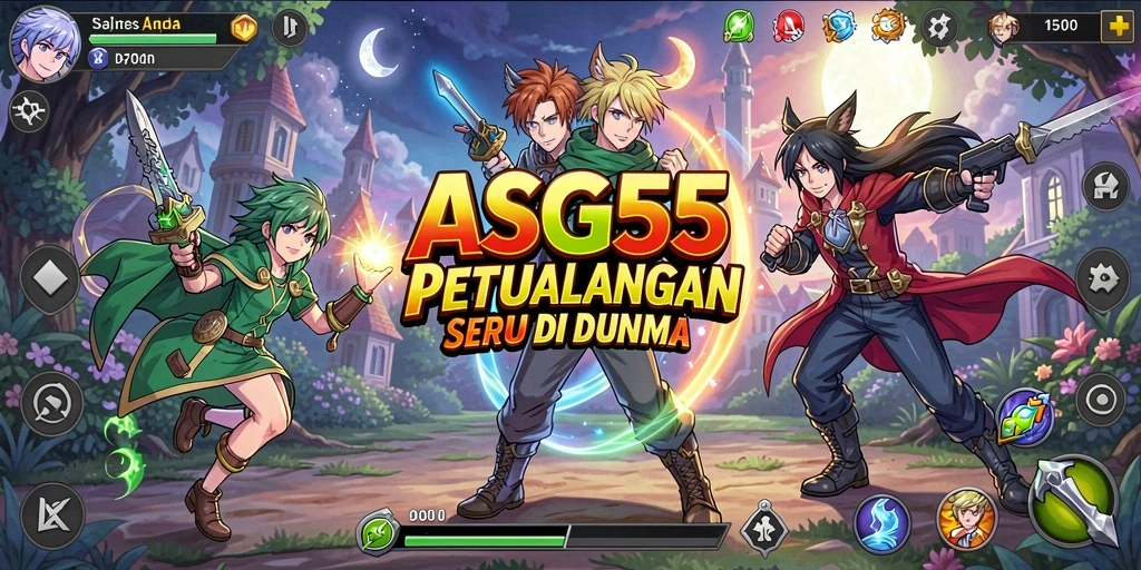 Tampilan menakjubkan dari petualangan karakter dalam ASG55.