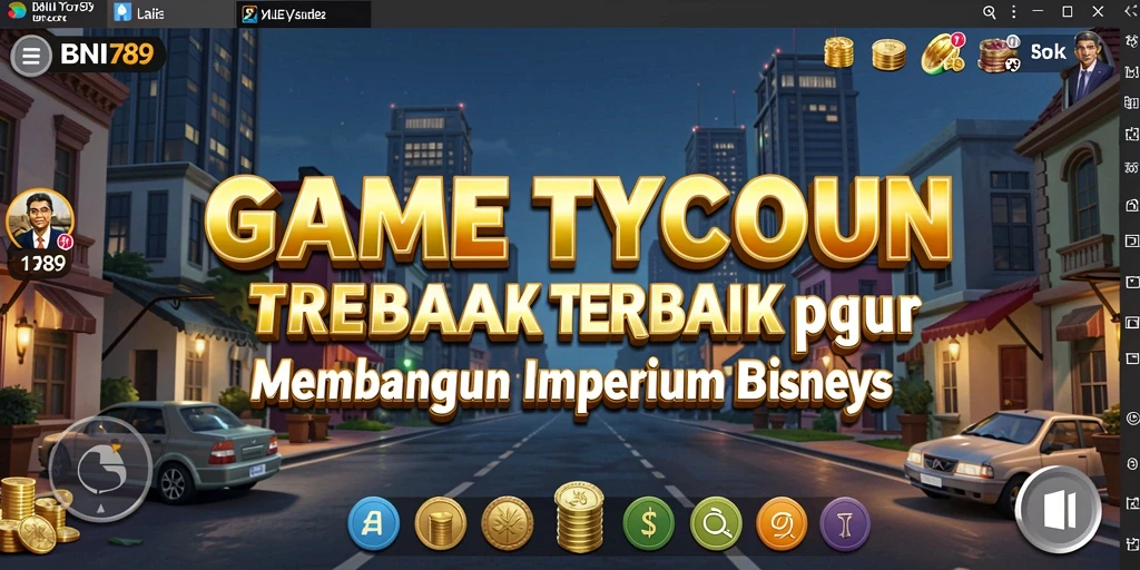 Screenshot gameplay BNI789 dengan tampilan dinamis Tycoon.