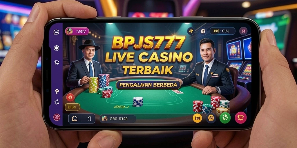 Screenshot gameplay BPJS777 yang menampilkan interaksi dealer langsung.