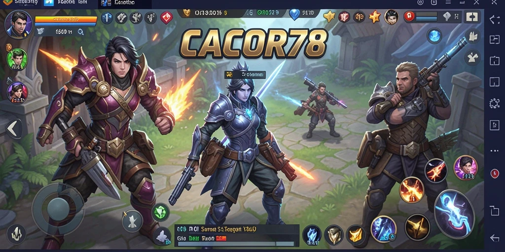 Gameplay mendebarkan dari CACOR78 dengan strategi yang menantang.