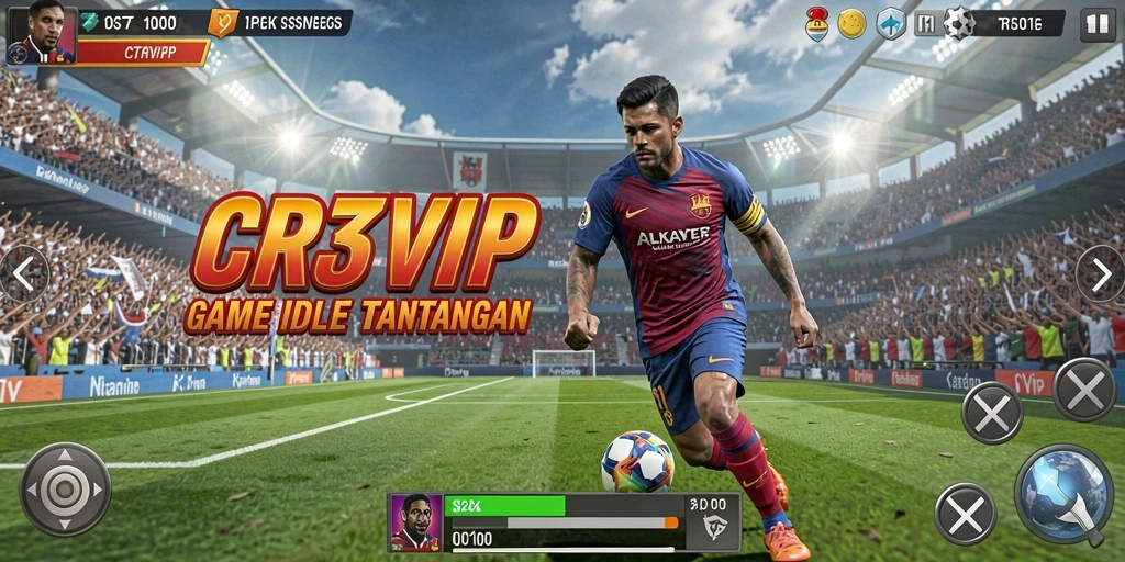 Tampilan gameplay menarik dari CR7VIP yang menunjukkan manajemen tim Idle.