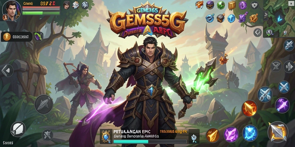 Tampilan gameplay menakjubkan dalam GEMS365 yang penuh aksi.
