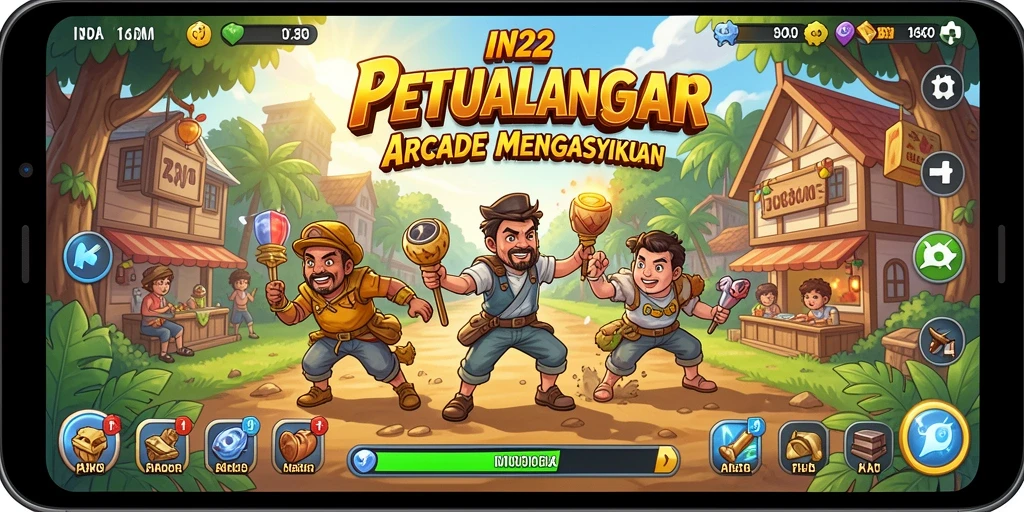 Tampilan menarik gameplay IN22 yang mengasyikkan dan penuh aksi.