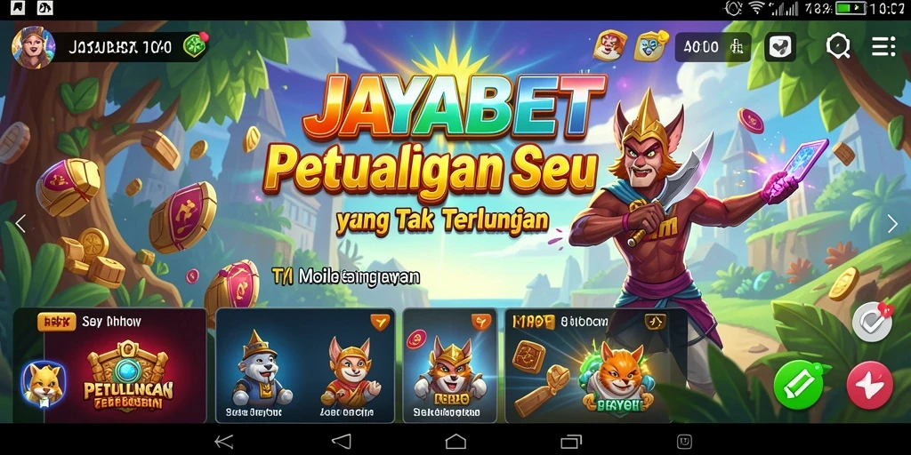 Tampilan gameplay JAYABET yang menampilkan petualangan seru di dunia yang luas.