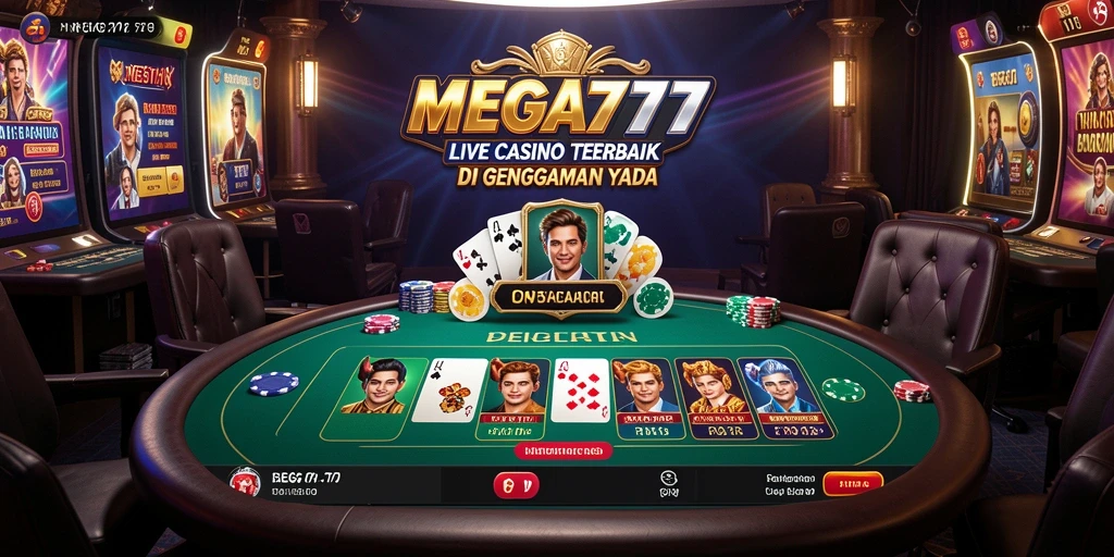 Gameplay Live Casino MEGA777 yang seru dan interaktif.