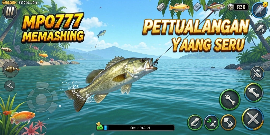Tampilan seru dari gameplay memancing dalam MPO777.