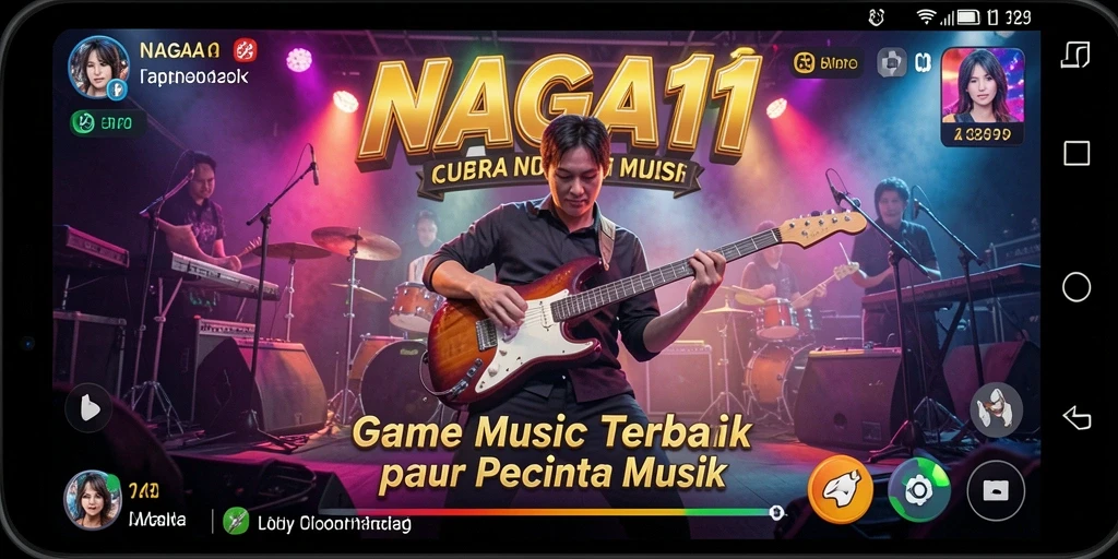 Screenshot utama NAGA11 menampilkan pengguna yang asyik bernyanyi di karaoke.
