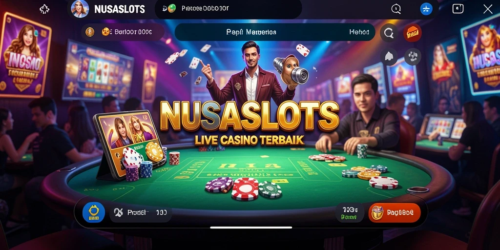 Tampilan gameplay NUSASLOTS yang menarik dan penuh warna.