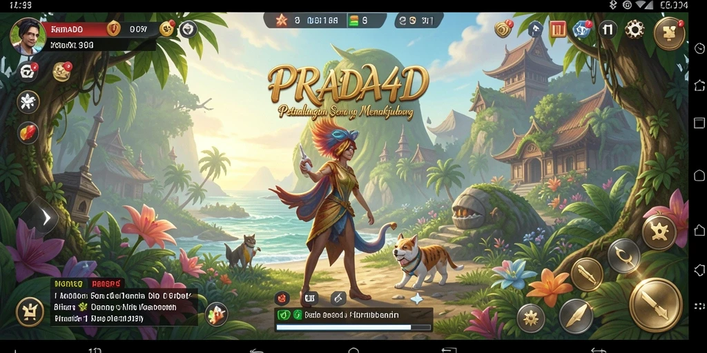 Screenshot PRADA4D menampilkan aksi mendebarkan dalam petualangan yang menantang.