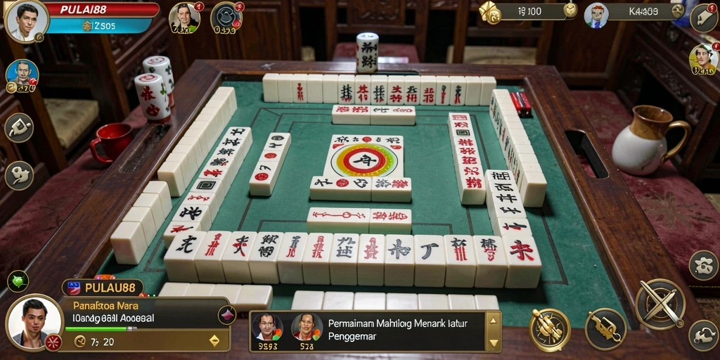 Tampilan gameplay seru dalam PULAU88 dengan tantangan Mahjong.
