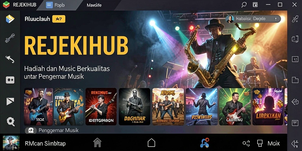 Tampilan gameplay REJEKIHUB yang penuh warna dan interaktif.