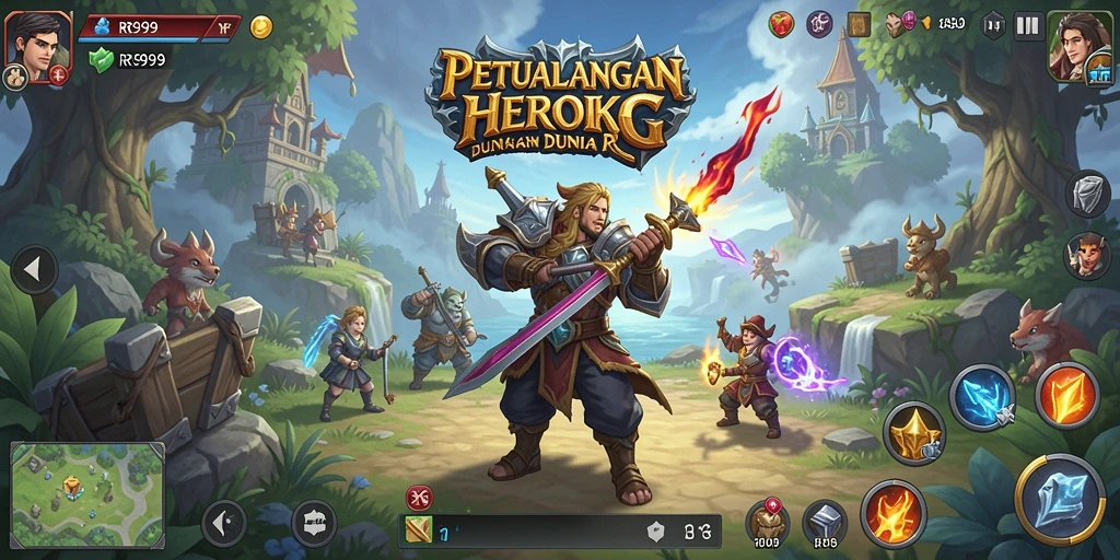 Gameplay seru RPG dengan karakter unik dan pertarungan menantang.