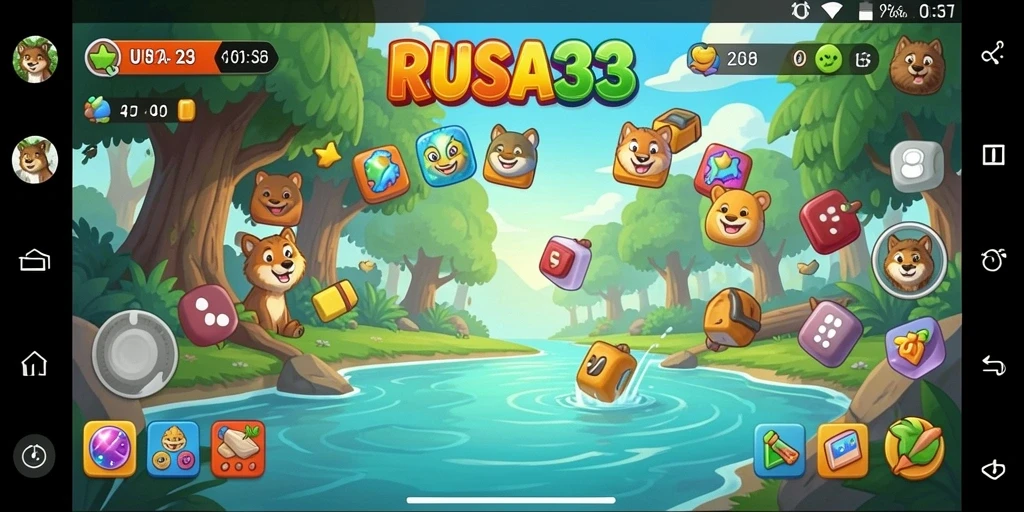 Screenshot gameplay RUSA33 menampilkan tantangan puzzle yang seru.