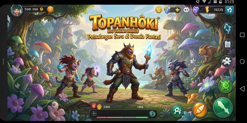 Gambaran gameplay seru dalam TOPANHOKI dengan petualangan menantang.
