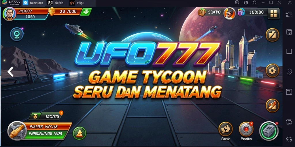 Screenshot gameplay menunjukkan keseruan bermain Tycoon di UFO777.