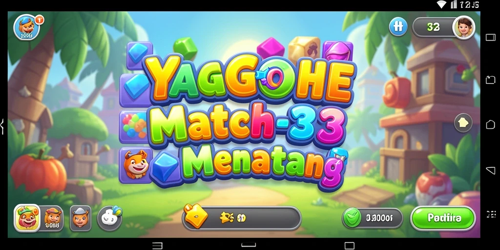 Screenshot gameplay YAGAOHEN menunjukkan kombinasi warna yang menawan.